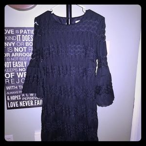 Black bell sleeve dress, Never worn!